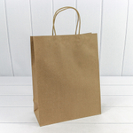 Пакет подарочный 26х33х12см (Коричневый, Крафт)