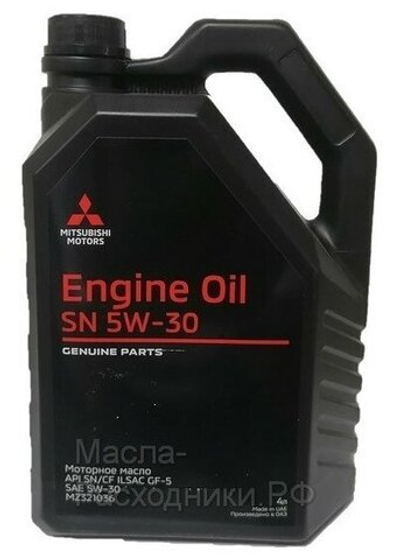 MITSUBISHI MZ321036  API SN/CF GF5 5w30  Масло моторное синтетическое 4 л