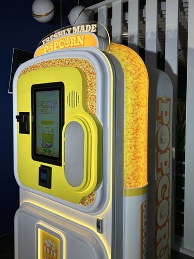 Готовый бизнес комплект вендинговый автомат по приготовлению попкорна «Delicious moments»