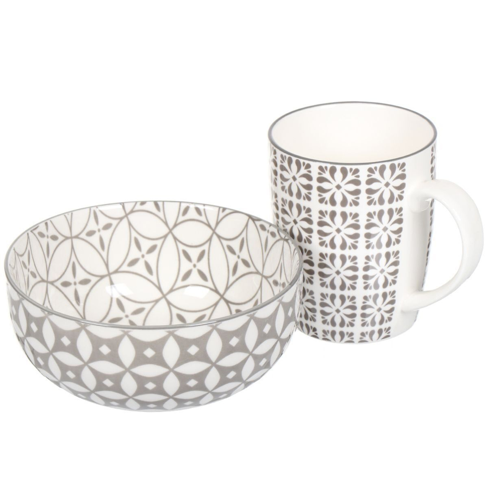 Сервиз столовый керам, 16 пр, 4 перс, Мозаика бежевый