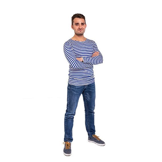 Тельняшка Helios кулирка голубая полоса р. 48