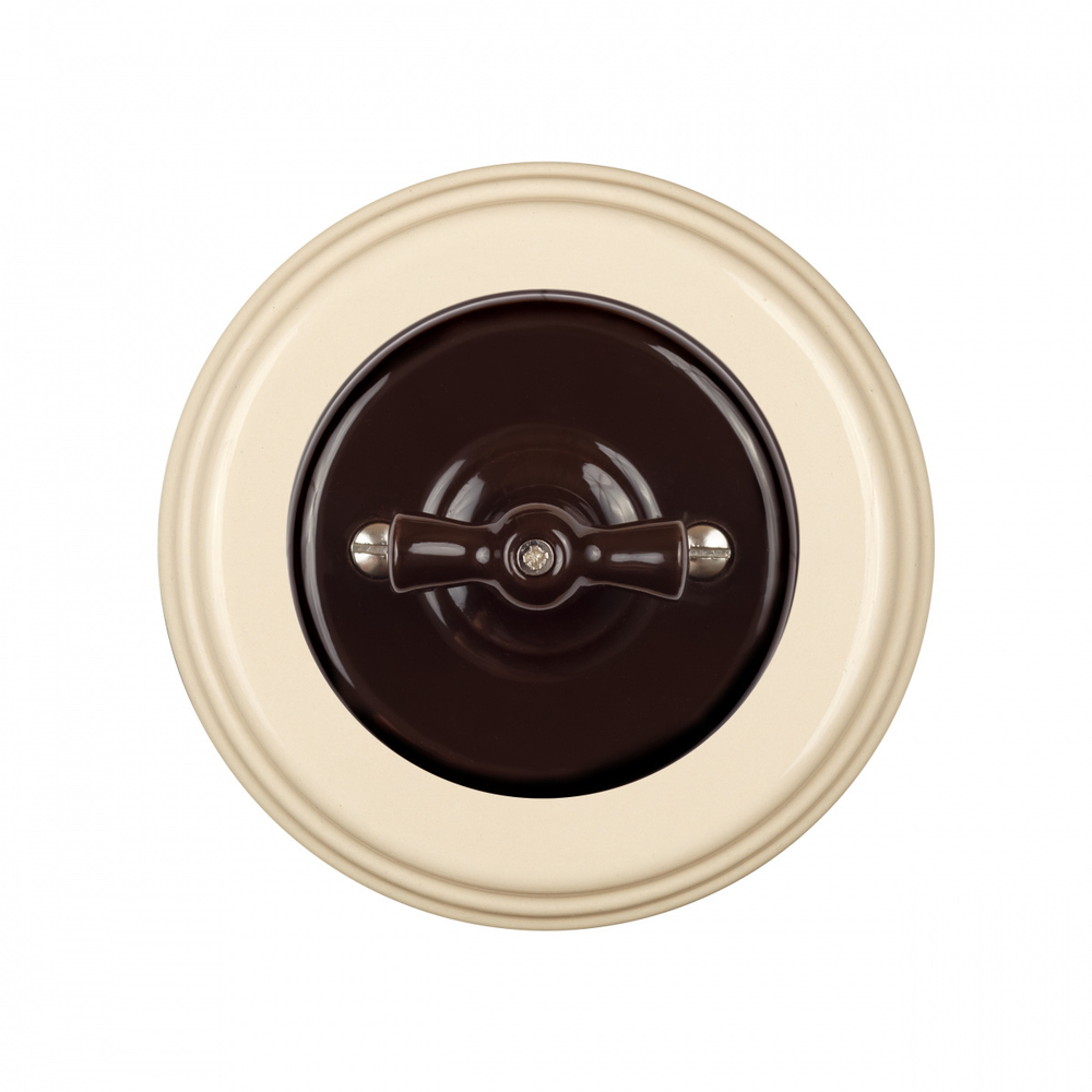 Рамка 1 постовая, керамика, цвет песочное золото BF2-610-04