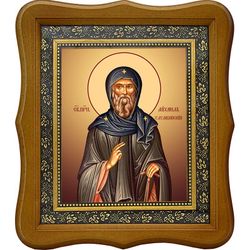 Михаил Улумбийский преподобный. Икона на холсте.