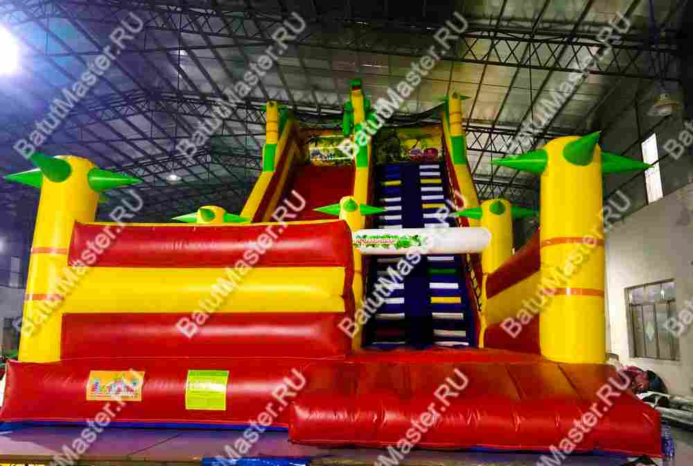 Надувной батут-горка "Тропические приключения"