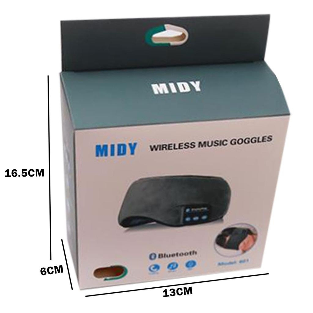 Беспроводные наушники, повязка для сна с микрофоном, Маска для глаз, Bluetooth повязка на голову, HORO - Wireless Music Goggles "HR-01"