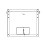 Зеркало с подсветкой IDDIS Slide, 80 см, SLI8000i98