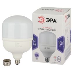 Лампа светодиодная POWER ЭРА STD LED T160-100W-6500-E27/E40 100Вт колокол холодный дневной свет Е27/Е40 | Лампы cветодиодные POWER