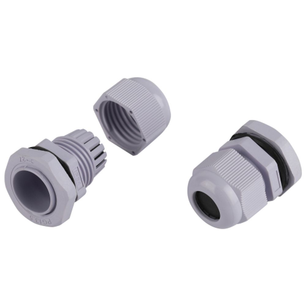 Кабельный ввод сальник ЭРА NO-224-232 PG 13.5 (d отв.21 мм / d провод.6-12 мм) IP54 (упаковка 20 штук) | Кабельные вводы (сальники)