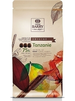 Шоколад тёмный Tanzanie 75%, Cacao Barry, Франция, 100 г