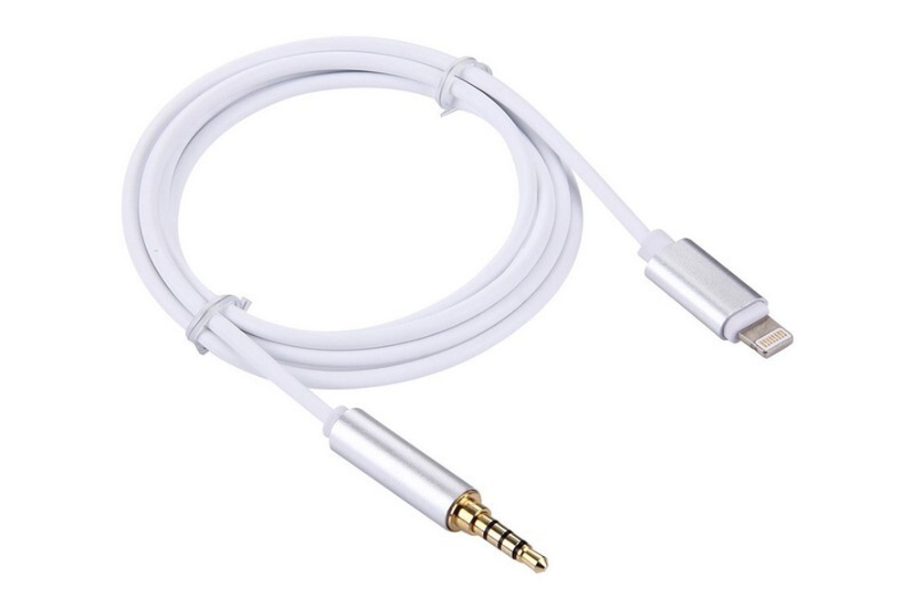 Аудио Адаптер T-007 Lightning - 3.5mm AUX (белый)