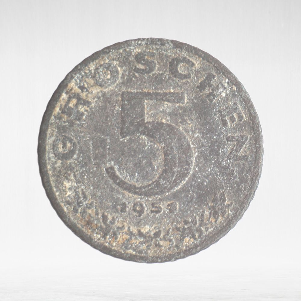 Austria, 5 Groschen, 1951, F