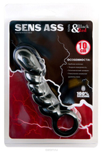 Черный стимулятор ануса Black & Red (Цвет: черный)