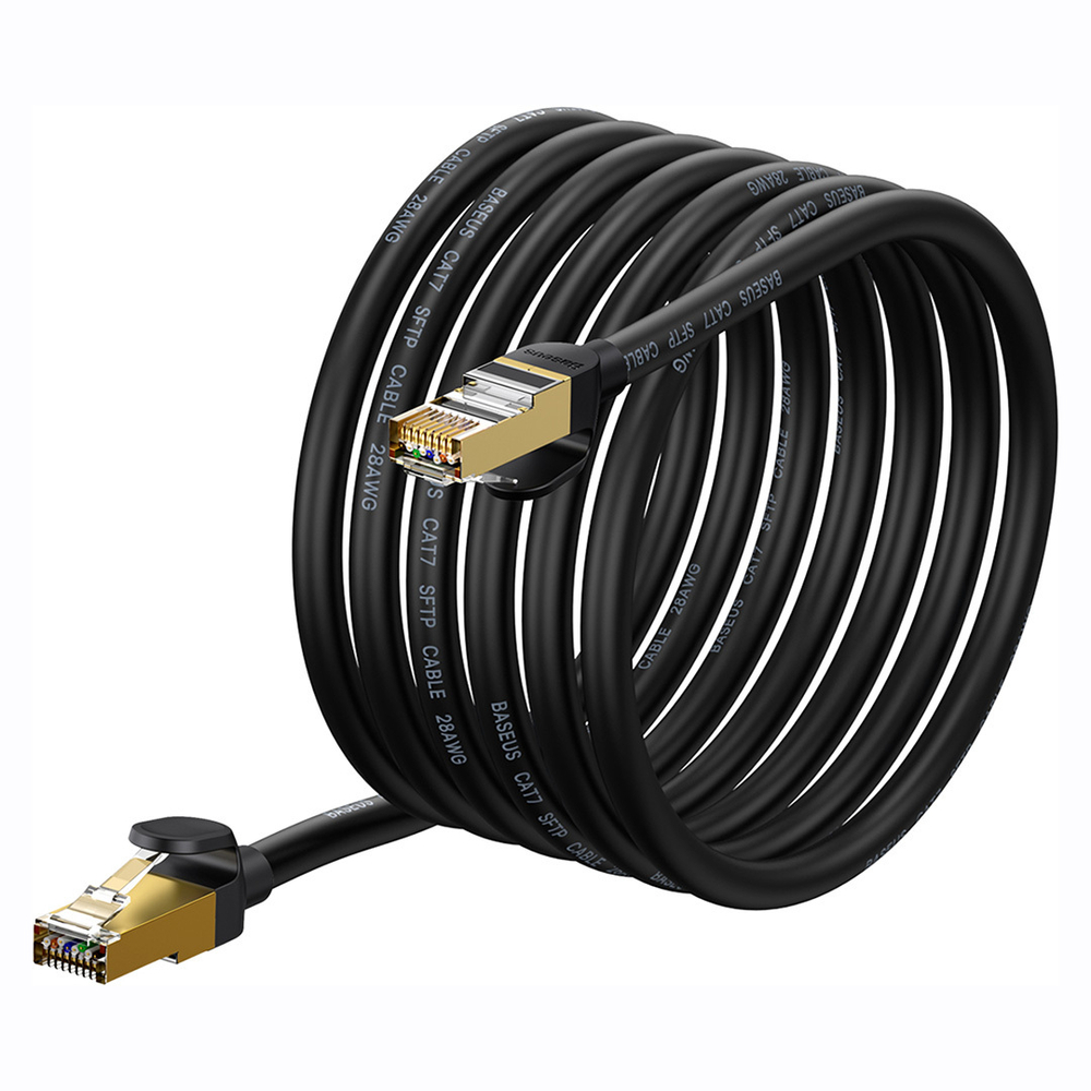 LAN кабель Baseus High Speed Seven Types of RJ45 10Gigabit Network Cable (Round) 5m