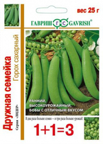 Горох Дружная семейка серия 1+1/25г Ц Гавриш