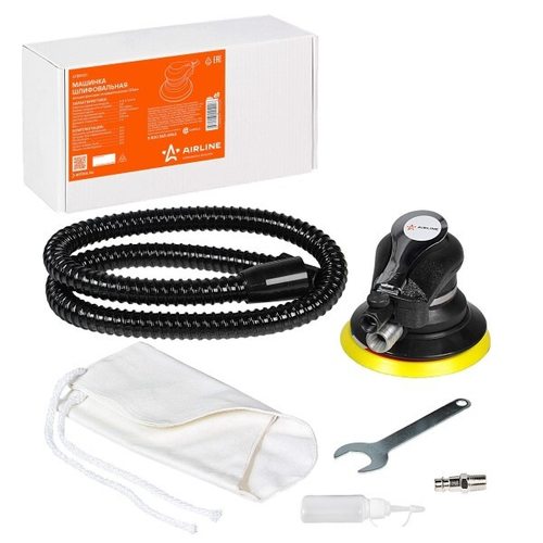 Пневмошлифовальная машинка эксцентриковая 125мм, ампл.колеб 5мм, 10000об/мин (AIRLINE)