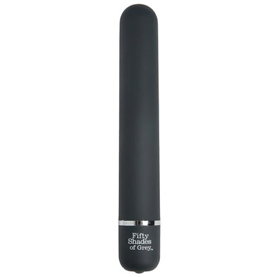 Темно-серый вибромассажер Charlie Tango - 18,4 см. (Цвет: серый)