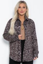 Рубашка Всегда на стиле (серый лео) Б12407-7 LT Collection