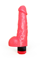 Вибратор LOVETOY гелевый, розовый, 17,8 см с вибрацией