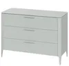 Комод Type 3 ящика ширина 120 см (светло-серый)
