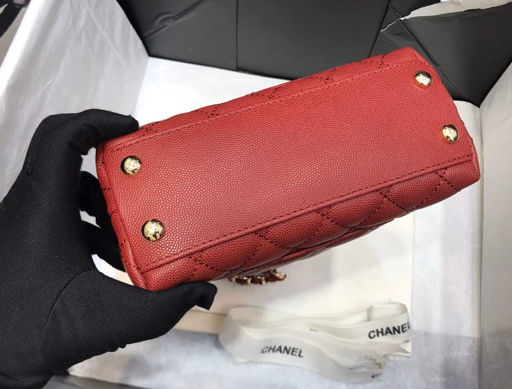 Chane1 Coco Handle Bag 19 cm