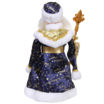 Дед Мороз музыкальный «Зимнее представление» 40 см в синей шубке