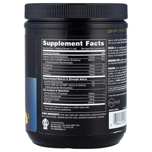 Animal, Creatine HMB+™, порошок, Power Punch, 342 г (12,06 унции)