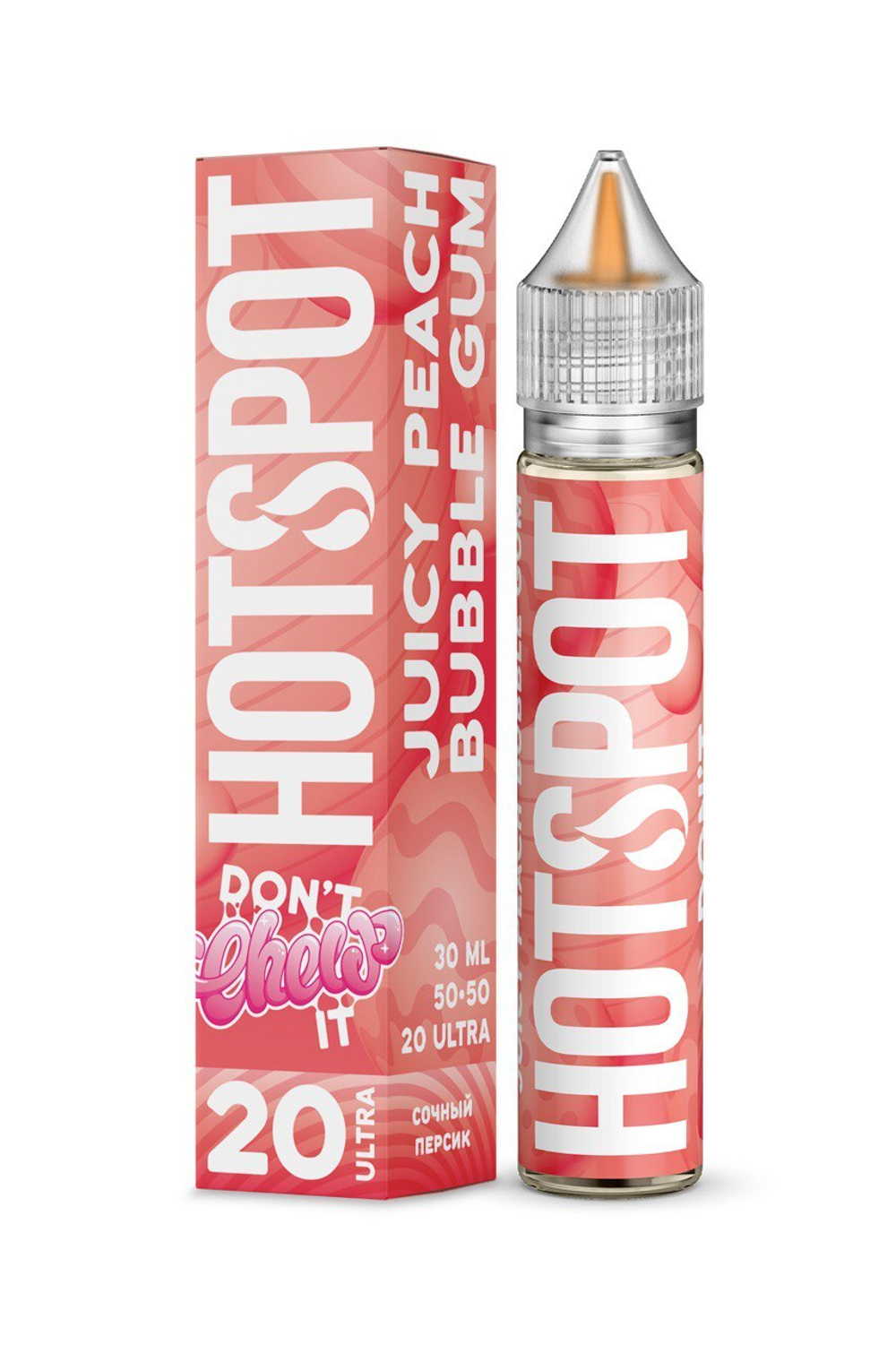 Don`t Chew: Жвачка персиковая by Hot Spot salt 30мл