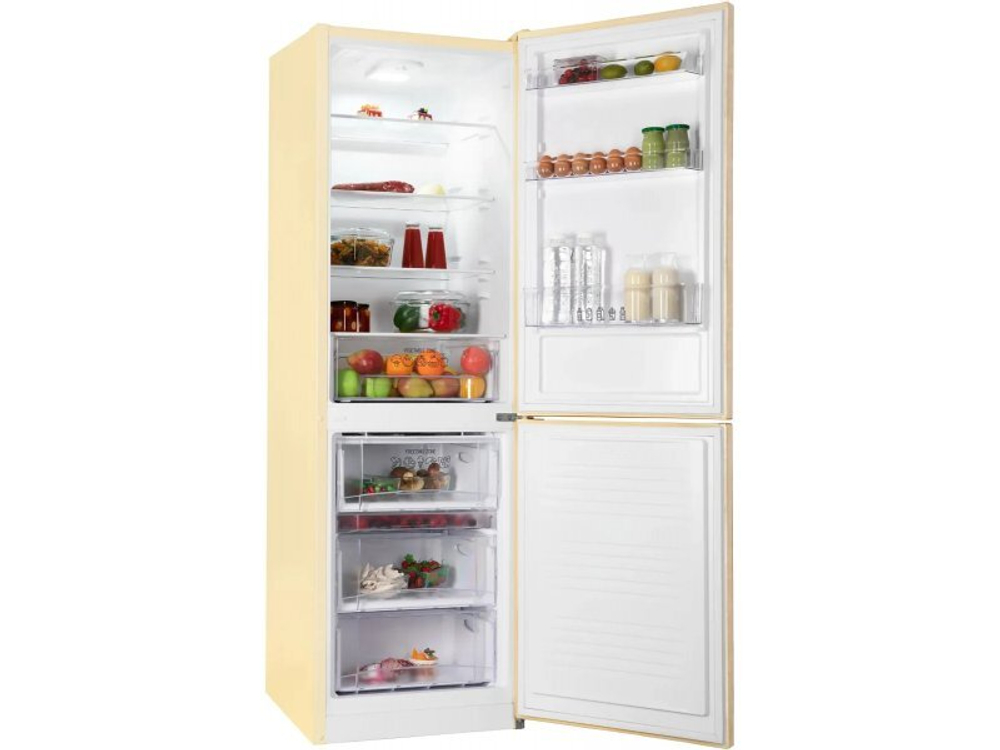 Холодильник двухкамерный Nordfrost NRB 152 Me капельное бежевый мрамор