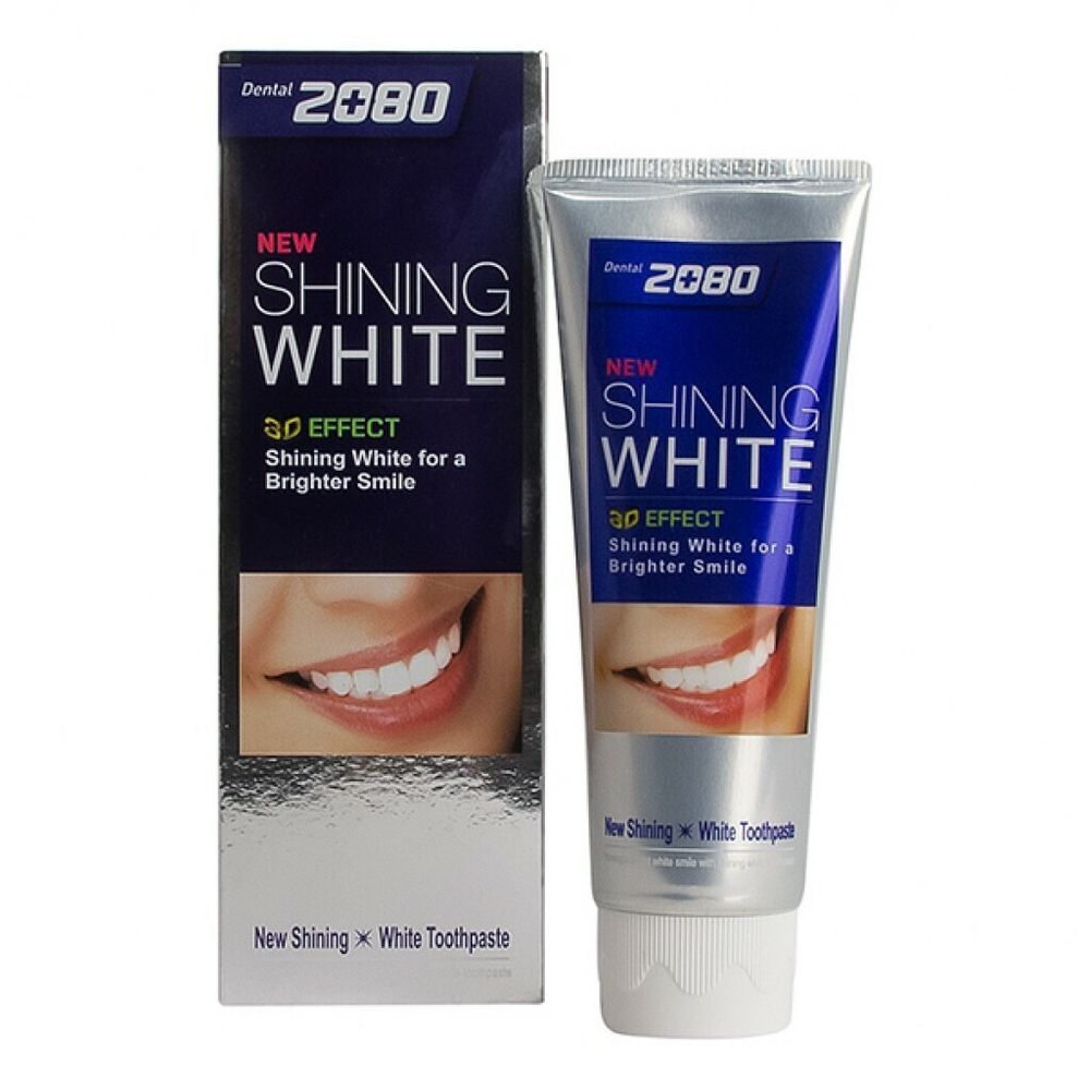 Зубная паста отбеливающая 2080 Сияющая Белизна, KeraSys Dental Clinic 2080 Shining White 100 гр.