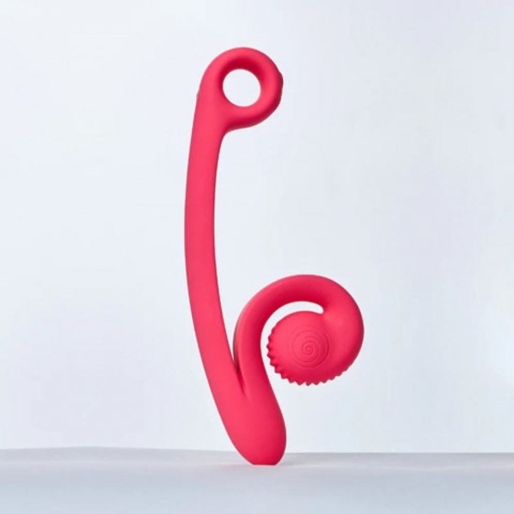 Вибратор для двойной стимуляции SVibe Snail CURVE розовый