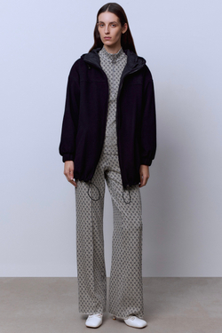 Брюки из трикотажного хлопка с принтом