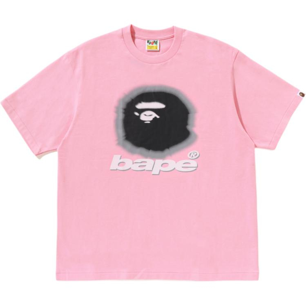 A Bathing Ape Bathing Ape Ss26 Футболка Brand Logo Cotton Regular Sleeve 0zxtem323101q розовый