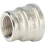 Муфта редукционная STOUT SFT 0006 - 3/4" x 1/2" (для стальных труб, латунь никелированная)