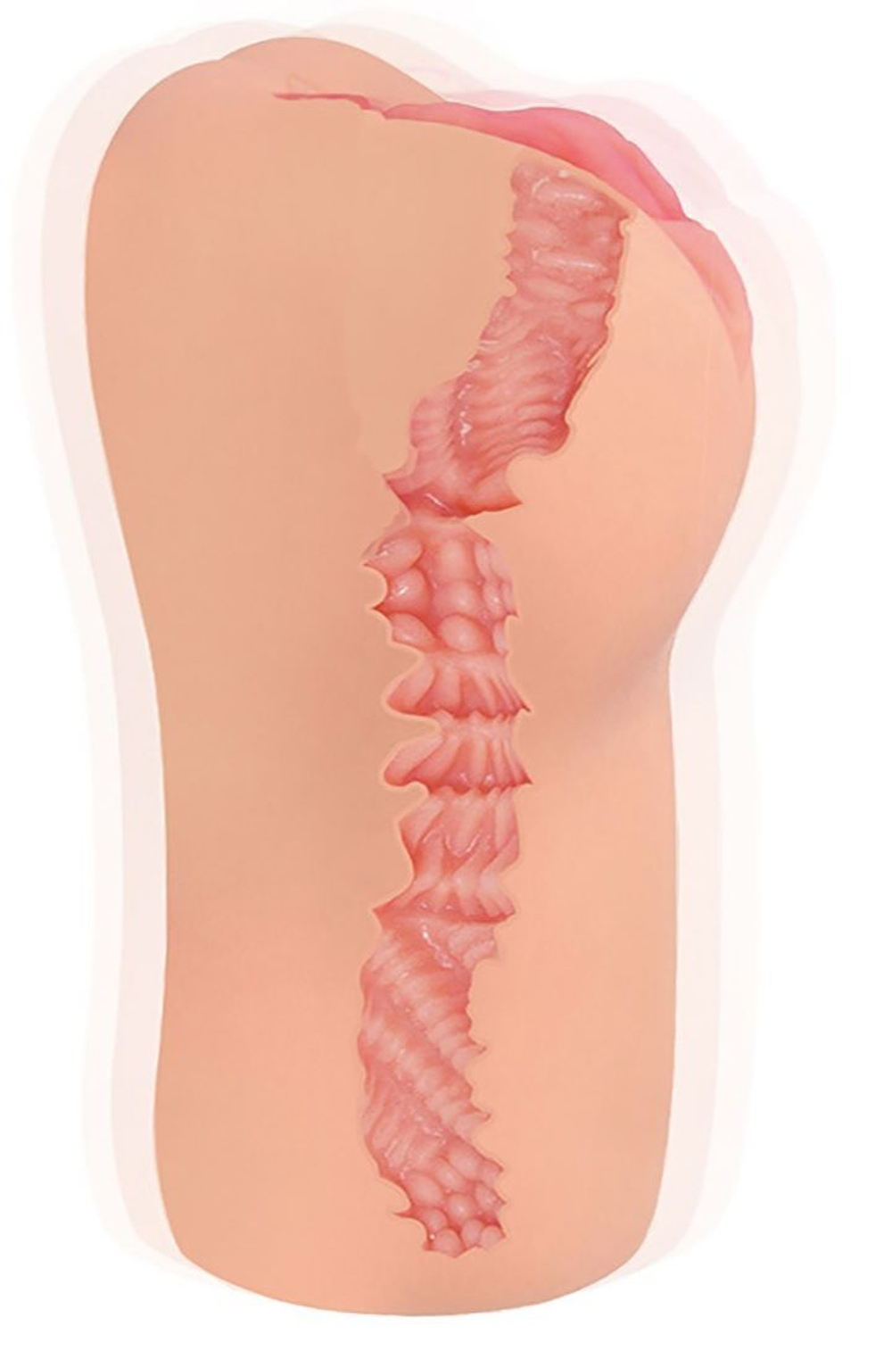 Телесный мастурбатор-вагина с рельефом Bellana (Цвет: телесный)