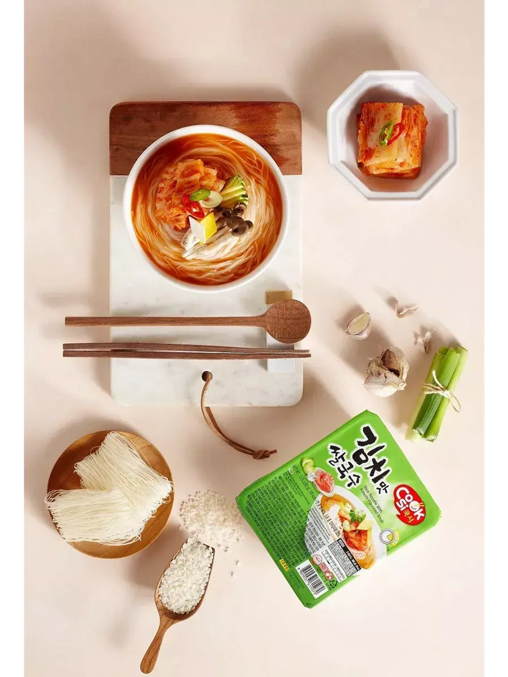 Рисовая лапша со вкусом Кимчи 92 г * 2 шт