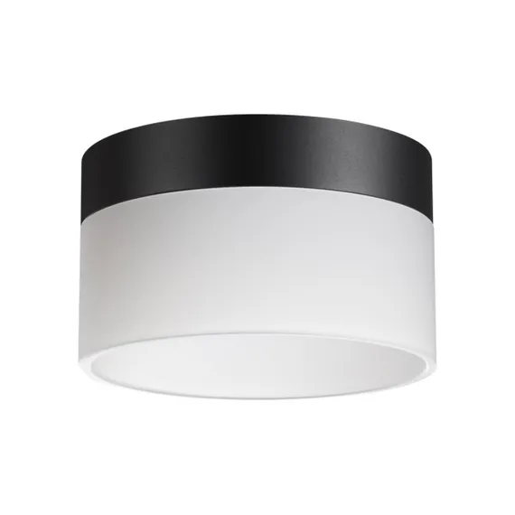 359446 OVER NT24 336 черный Светильник накладной светодиодный IP20 LED 18W 220-240V 4000K 1170Лм AURA