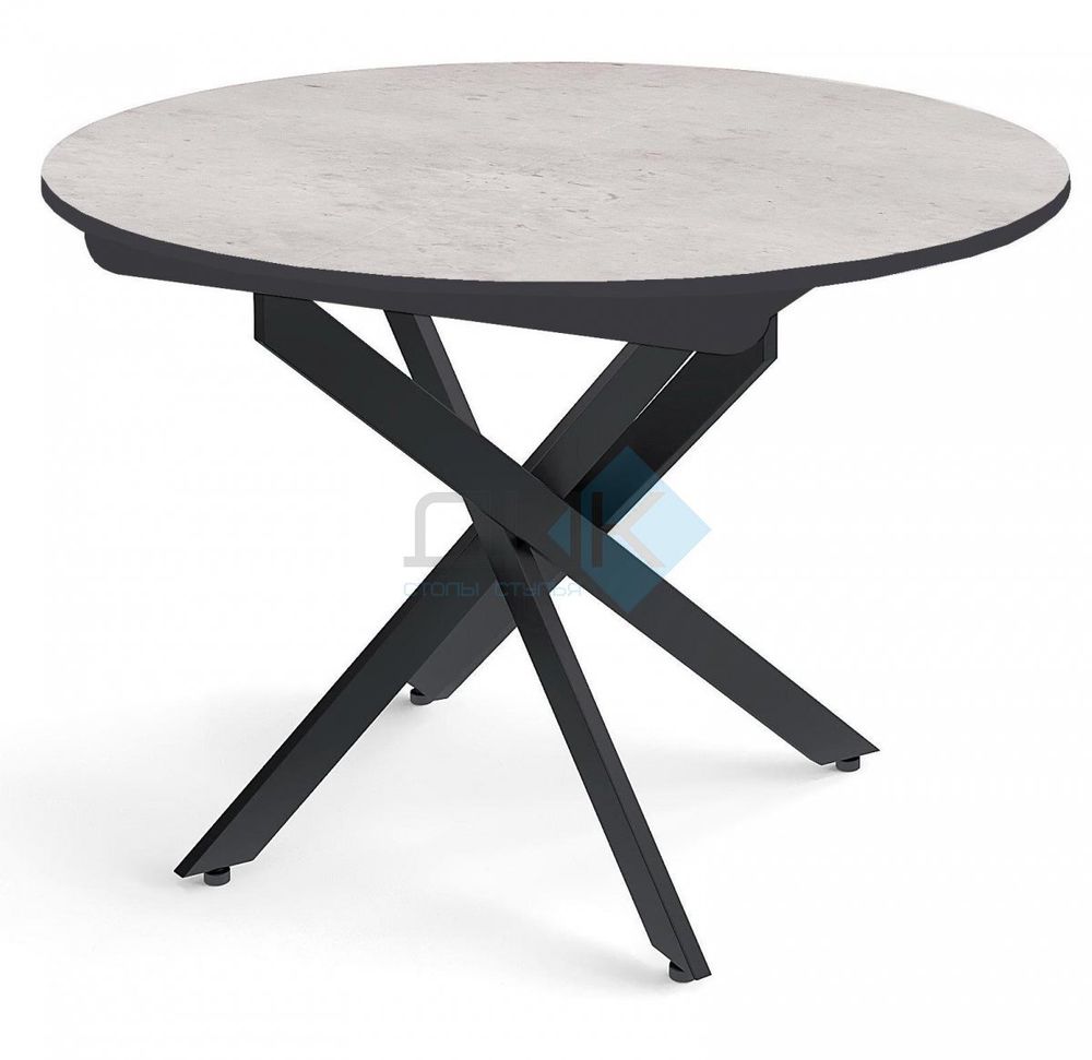 Стол DikLine RDB100X опоры чёрные