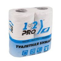 Бумага туал. 2 сл. 1-2-PRO 17,5 м 4 шт белый  целл.