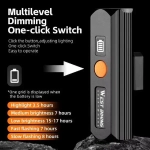 Фонарь велосипедный, передний West Biking YP0701434 (аккум. 3200 mAh, Tape-C)