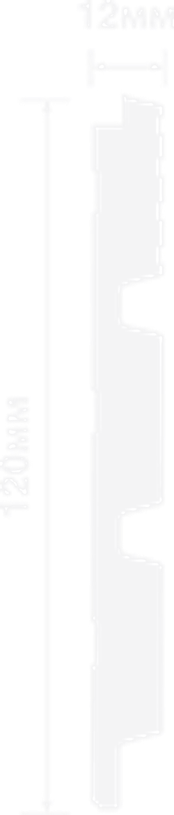 Стеновая панель HiWood декорированная, 270x12 см