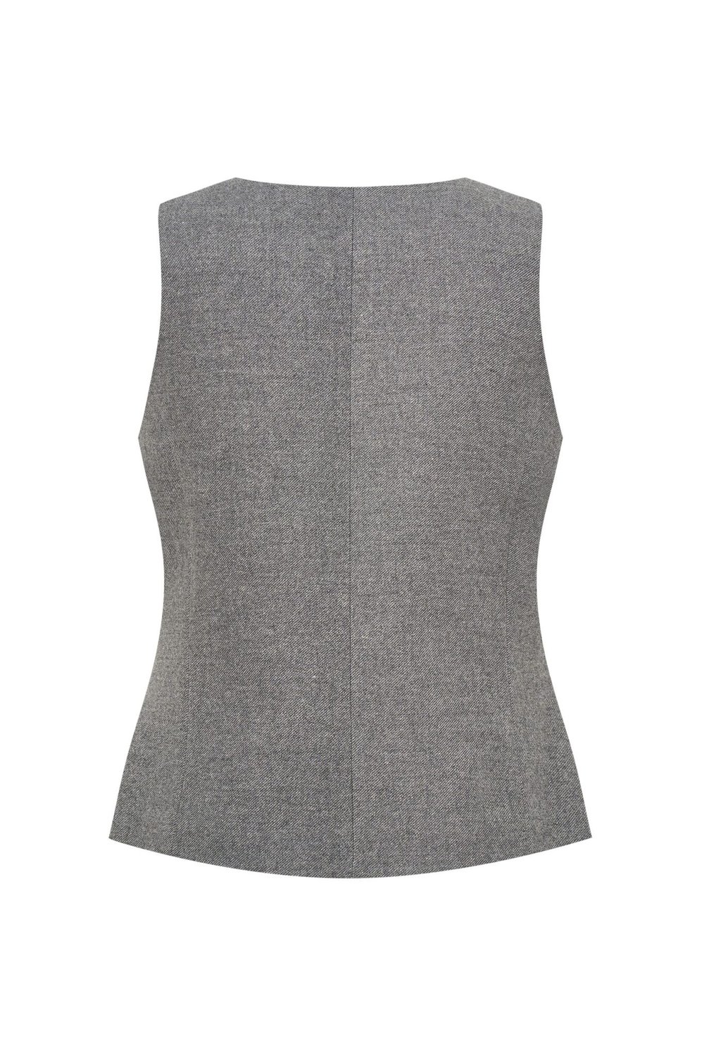Приталенный жилет серый