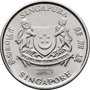 20 центов 2013-2018 Сингапур