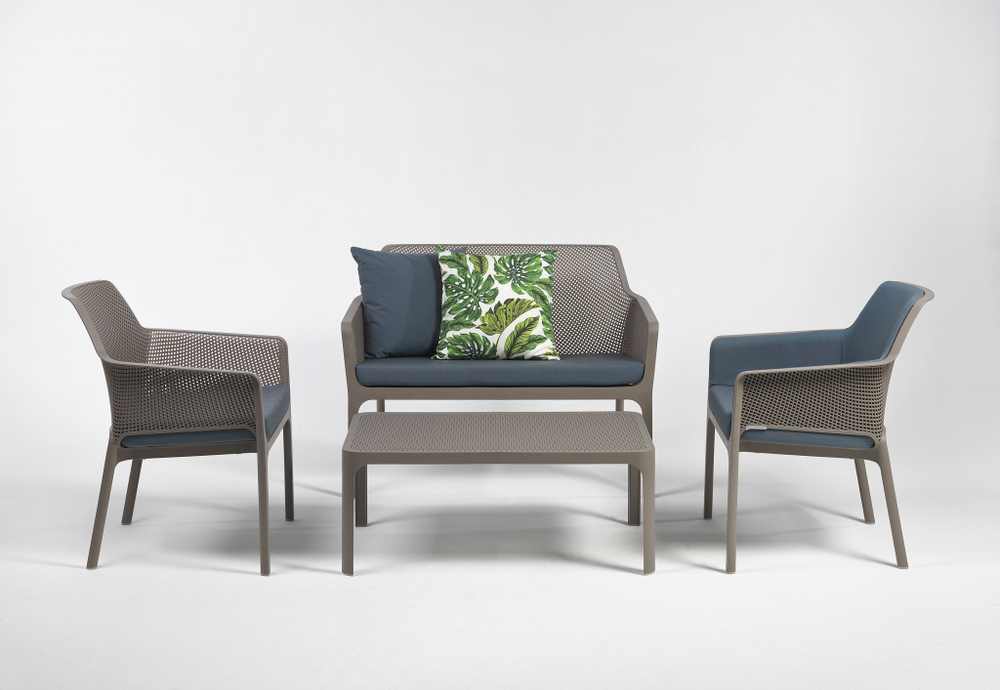 Столик пластиковый журнальный, Nardi Net Table 100, тортора