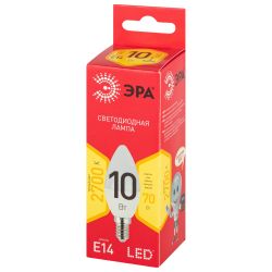 Лампочка светодиодная ЭРА RED LINE LED B35-10W-827-E14 R E14 / Е14 10 Вт свеча теплый белый свет