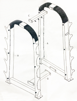 Подставка под 10 грифов