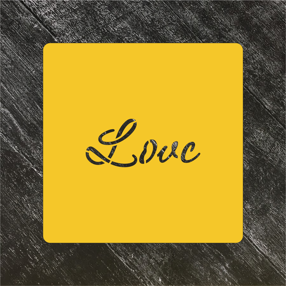 Трафарет любовь №69 Love