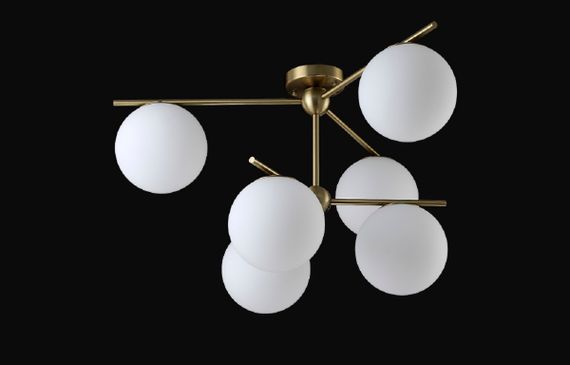 Потолочная люстра Crystal Lux FELIZ SP-PL6 BRONZE/WHITE
