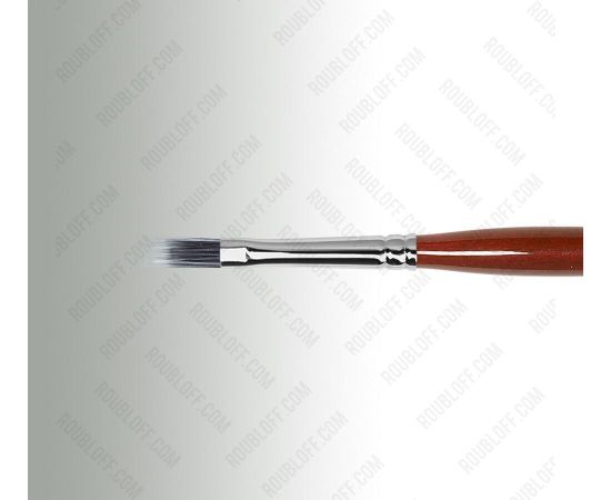 DMGY3R - Кисть Roubloff синтетика микс/ градиент укороченная 5/ ручка фигурная бордовая Рублев