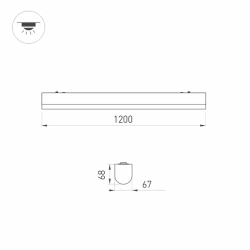 Светильник ALT-LARGO-1200-30W Day4000 (WH, 120 deg, 230V) (Arlight, IP65 Пластик, 5 лет) 030991