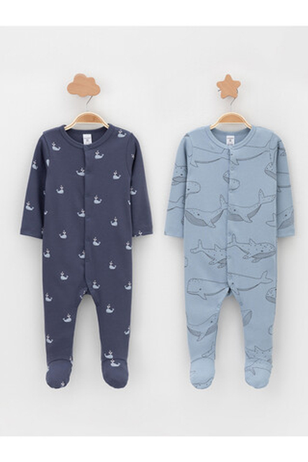 К 6541-2уп/большие,маленькие киты набор комбинезон (слип) для детей